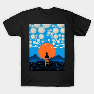 Tranquility - Contemplation: Forever is in the Moment on a Dark Background T-Shirt